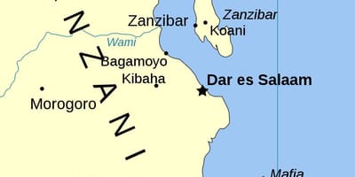 แทนซาเนียแผนที่หมู่เกาะ
